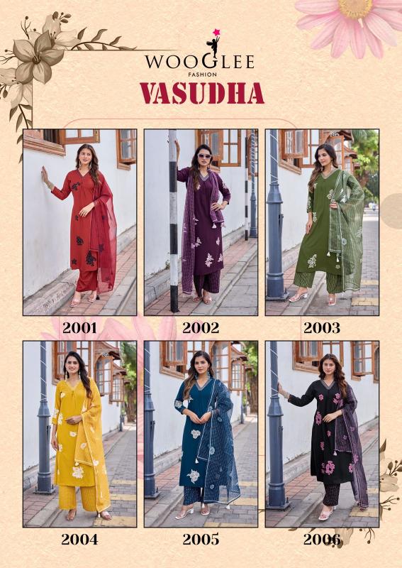 Wooglee vasudha spring fresh catalogue kurti wholesale